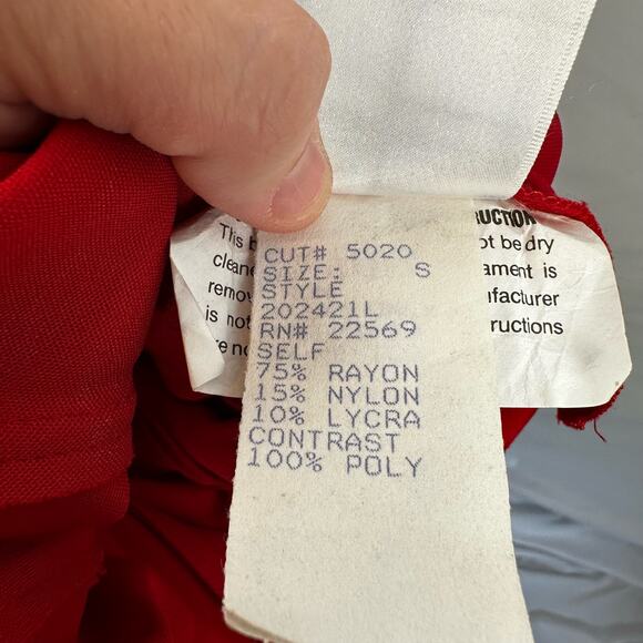 Tadashi Womens Red Cowl Neck Open Back Sleeveless Bodycon Long Dress Size S - Picture 14 of 16